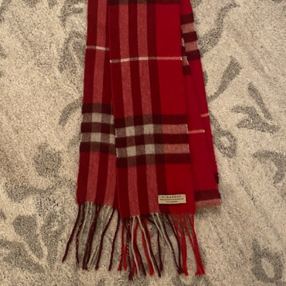 Burberry Check Cashmere Scarf